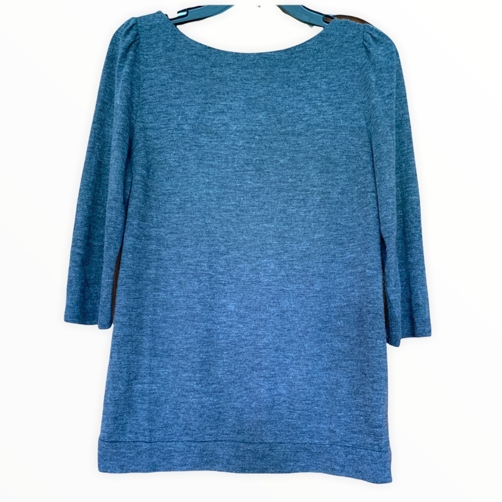 LOFT Gray 3/4 Sleeve Blouse Size M